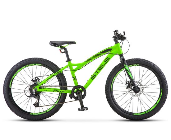 Подростковый велосипед Stels Adrenalin MD 24" V010 (неоновый-лайм), Цвет: зелёный, Размер рамы: 13,5"