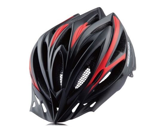 Шлем велосипедный Cigna  WT-068 (чёрный/красный), Цвет: Черный, Размер: 54-57