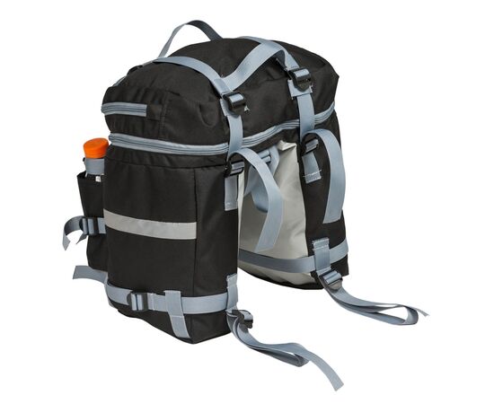 Велорюкзак на багажник (велоштаны) Course 22-30 литров (чёрный), изображение 2 Велорюкзак на багажник (велоштаны) Course 22-30 литров (чёрный), изображение 2