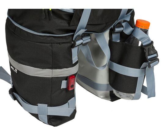 Велорюкзак на багажник (велоштаны) Course 22-30 литров (чёрный), изображение 5 Велорюкзак на багажник (велоштаны) Course 22-30 литров (чёрный), изображение 5