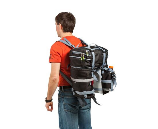 Велорюкзак на багажник (велоштаны) Course 22-30 литров (чёрный), изображение 7 Велорюкзак на багажник (велоштаны) Course 22-30 литров (чёрный), изображение 7