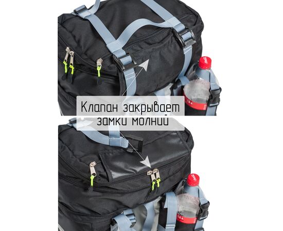 Велорюкзак на багажник (велоштаны) Course 22-30 литров (чёрный), изображение 9 Велорюкзак на багажник (велоштаны) Course 22-30 литров (чёрный), изображение 9