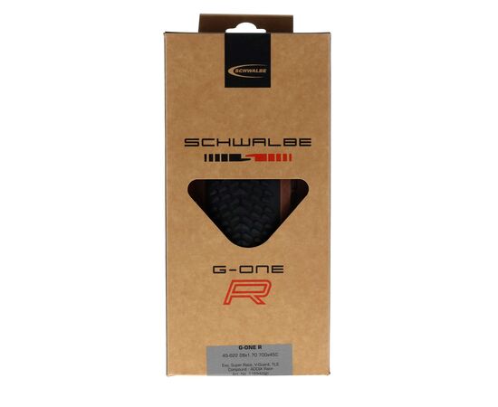 Велосипедная покрышка Schwalbe G-ONE R 28x1,70 (45-622), Super Race, TLE, складная (Transparent Sidewall), Цвет: черный, Ширина: 1.70" (43 мм), изображение 4