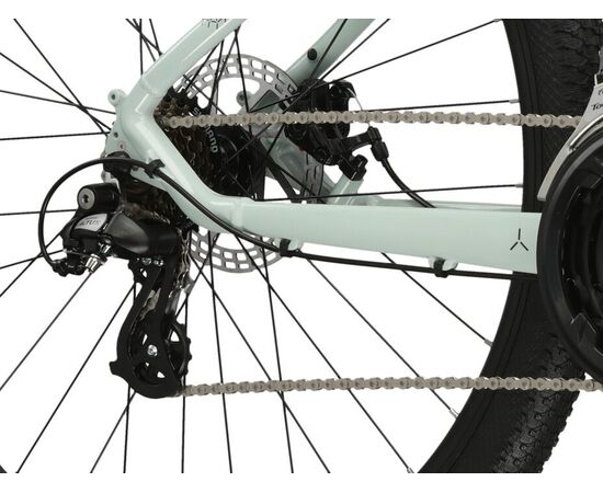 Велосипед KROSS Lea 2.0 D 29 (мятный/фиолетовый), Цвет: серый, Размер рамы: L, изображение 9