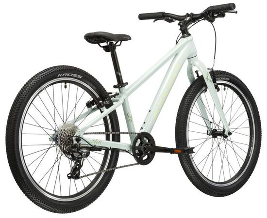 Велосипед KROSS Lea JR 1.0 D 24 (серый/зелёный), Цвет: серый, изображение 3