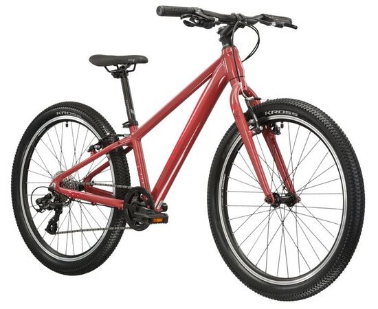 Велосипед KROSS Lea JR 1.0 D 24 (бордовый/розовый), Цвет: бордовый, изображение 2