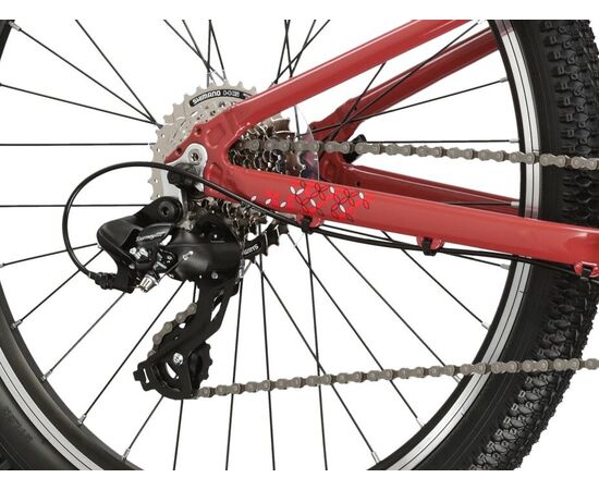 Велосипед KROSS Lea JR 1.0 D 24 (бордовый/розовый), Цвет: бордовый, изображение 6