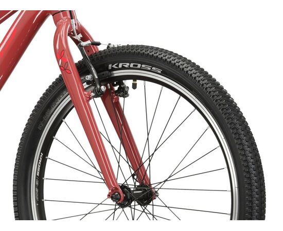 Велосипед KROSS Lea JR 1.0 D 24 (бордовый/розовый), Цвет: бордовый, изображение 7