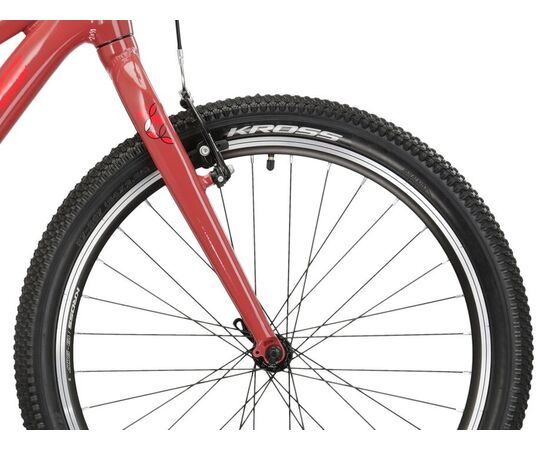 Велосипед KROSS Lea JR 1.0 D 24 (бордовый/розовый), Цвет: бордовый, изображение 8