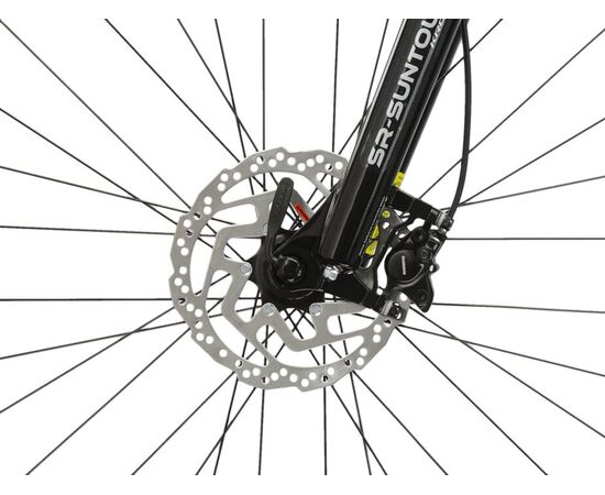 Велосипед KROSS Level 1.0 M 29 (чёрный/зелёный), Цвет: черный, Размер рамы: XL, изображение 11