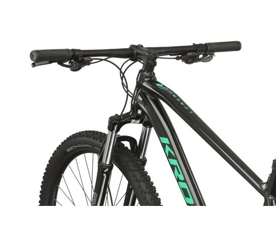 Велосипед KROSS Level 1.0 M 29 (чёрный/зелёный), Цвет: черный, Размер рамы: XL, изображение 15