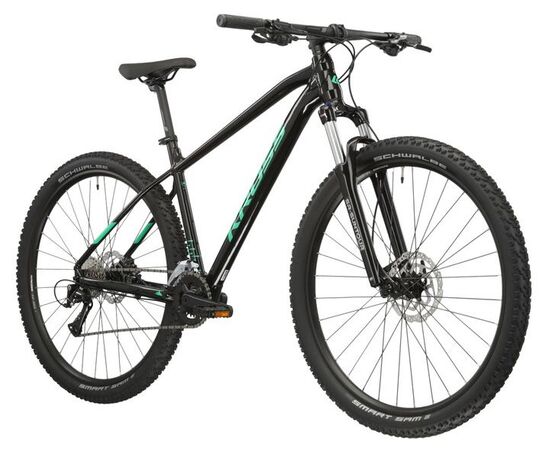Велосипед KROSS Level 1.0 M 29 (чёрный/зелёный), Цвет: черный, Размер рамы: XL, изображение 2