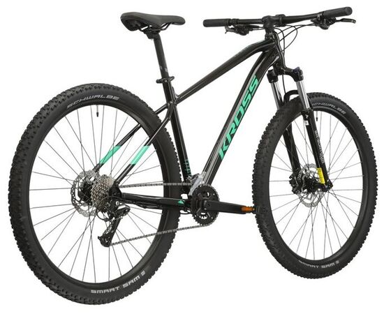 Велосипед KROSS Level 1.0 M 29 (чёрный/зелёный), Цвет: черный, Размер рамы: XL, изображение 3