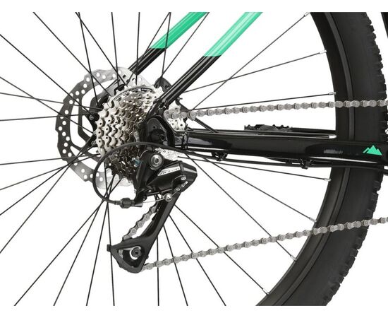 Велосипед KROSS Level 1.0 M 29 (чёрный/зелёный), Цвет: черный, Размер рамы: XL, изображение 6
