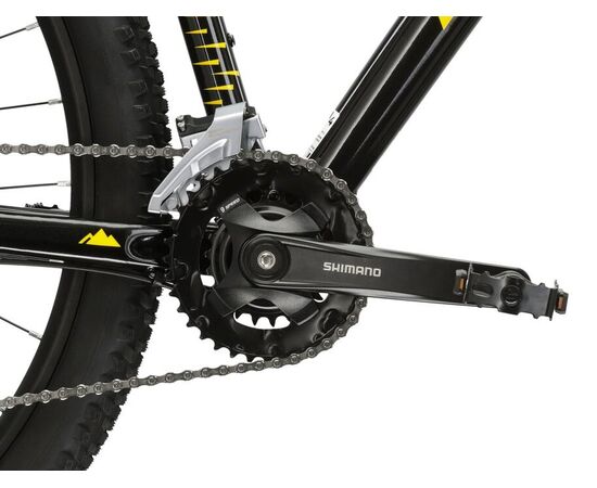 Велосипед KROSS Level 2.0 M 29 (чёрный/жёлтый), Цвет: черный, Размер рамы: M, изображение 10