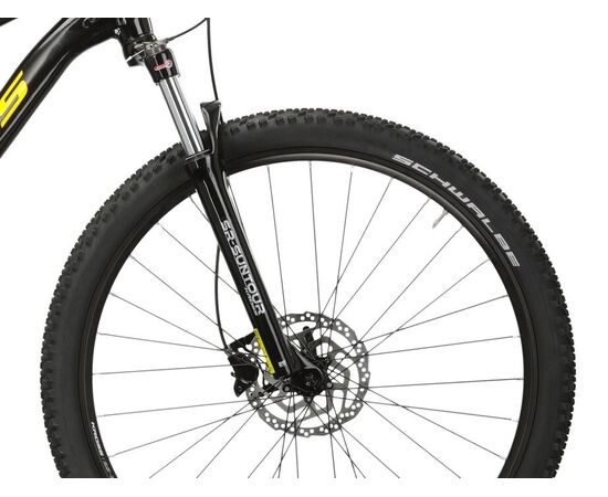 Велосипед KROSS Level 2.0 M 29 (чёрный/жёлтый), Цвет: черный, Размер рамы: M, изображение 6