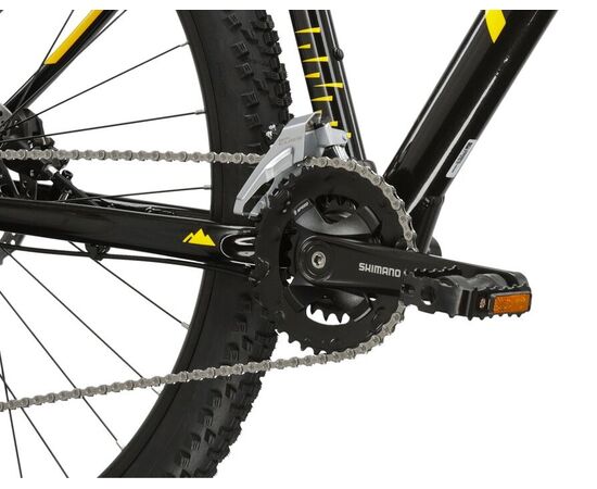 Велосипед KROSS Level 2.0 M 29 (чёрный/жёлтый), Цвет: черный, Размер рамы: M, изображение 8
