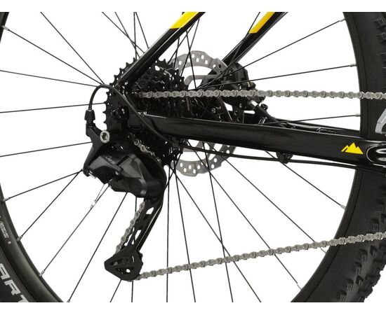 Велосипед KROSS Level 2.0 M 29 (чёрный/жёлтый), Цвет: черный, Размер рамы: M, изображение 9