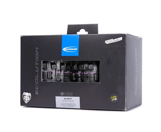 Велосипедная покрышка Schwalbe BIG BETTY 27,5x2.40 (62-622), Super Downhill, складная (чёрный), изображение 2