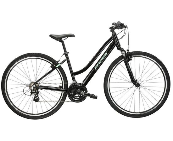 Велосипед KROSS Evado 2.0 D 28 (черный/мятный глянец)