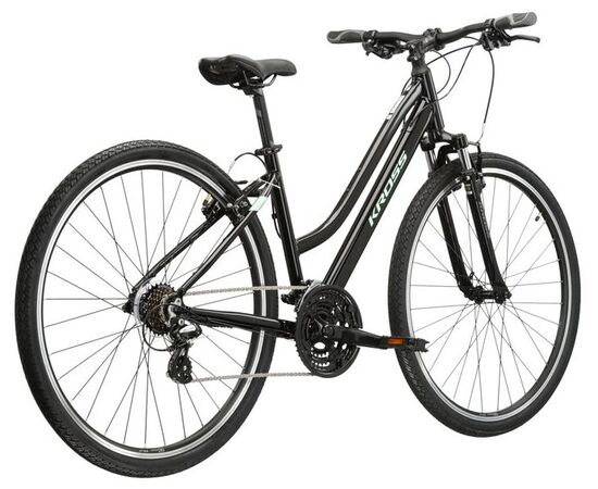 Велосипед KROSS Evado 2.0 D 28 (черный/мятный глянец), Цвет: черный, Размер рамы: M, изображение 3