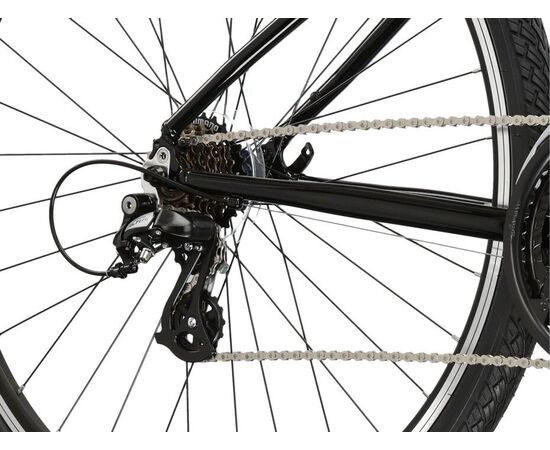 Велосипед KROSS Evado 2.0 D 28 (черный/мятный глянец), Цвет: черный, Размер рамы: M, изображение 6