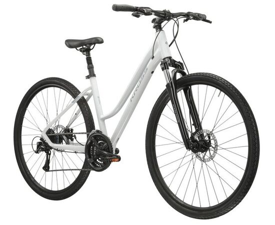 Велосипед KROSS Evado 3.0 D 28 (белый/глянцевая сталь), Цвет: белый, Размер рамы: L, изображение 2