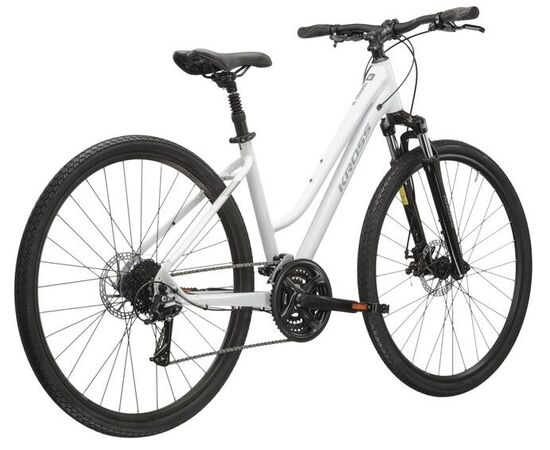 Велосипед KROSS Evado 3.0 D 28 (белый/глянцевая сталь), Цвет: белый, Размер рамы: L, изображение 3