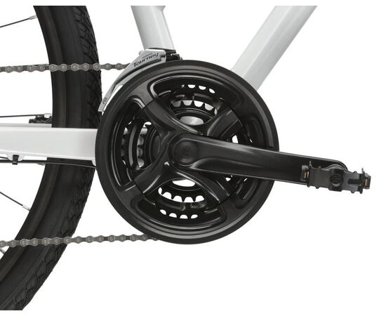 Велосипед KROSS Evado 3.0 D 28 (белый/глянцевая сталь), Цвет: белый, Размер рамы: L, изображение 4