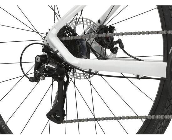 Велосипед KROSS Evado 3.0 D 28 (белый/глянцевая сталь), Цвет: белый, Размер рамы: L, изображение 6