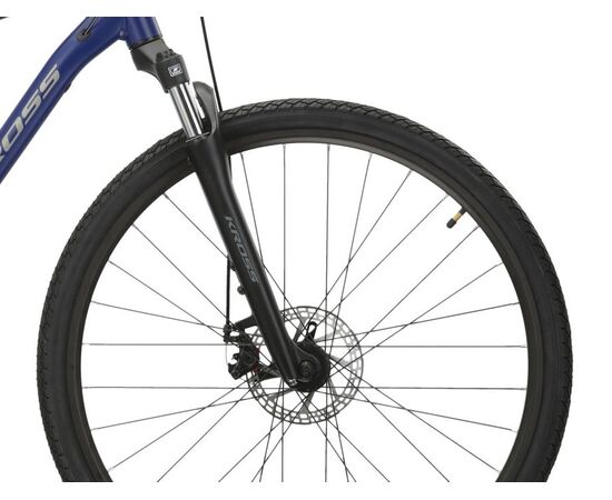 Велосипед KROSS Evado 3.0 M 28 (темно-синий/серебристый матовый), Цвет: синий, Размер рамы: M, изображение 6