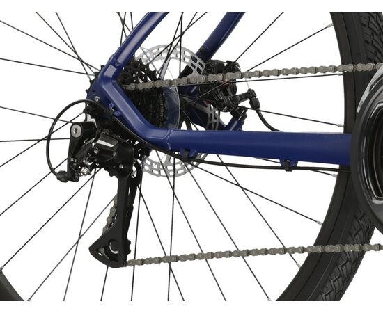 Велосипед KROSS Evado 3.0 M 28 (темно-синий/серебристый матовый), Цвет: синий, Размер рамы: M, изображение 9