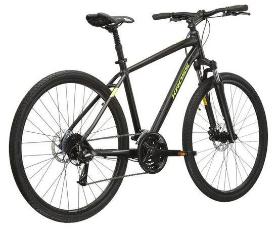 Велосипед KROSS Evado 4.0 M 28 (черный/зеленый матовый), изображение 3