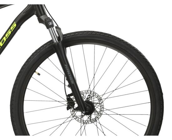 Велосипед KROSS Evado 4.0 M 28 (черный/зеленый матовый), изображение 4