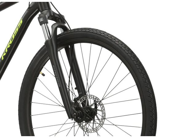 Велосипед KROSS Evado 4.0 M 28 (черный/зеленый матовый), изображение 5