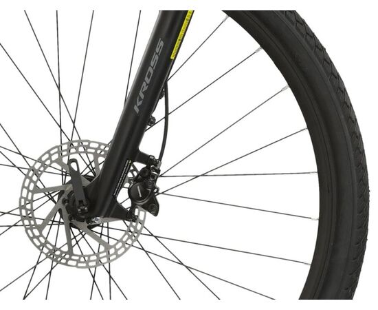 Велосипед KROSS Evado 4.0 M 28 (черный/зеленый матовый), изображение 6