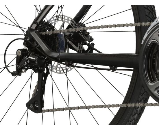 Велосипед KROSS Evado 4.0 M 28 (черный/зеленый матовый), изображение 8