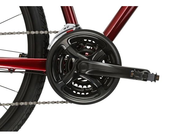 Велосипед KROSS Evado 4.0 D 28 (рубиновый/черный глянец), изображение 10