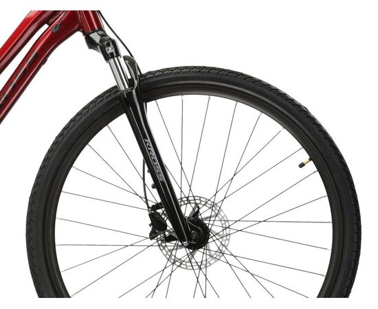 Велосипед KROSS Evado 4.0 D 28 (рубиновый/черный глянец), изображение 4