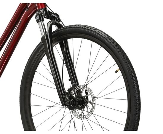 Велосипед KROSS Evado 4.0 D 28 (рубиновый/черный глянец), изображение 5
