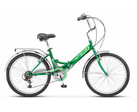 Складной велосипед Stels Pilot 750 24" (зелёный), Цвет: зелёный, Размер рамы: 14"