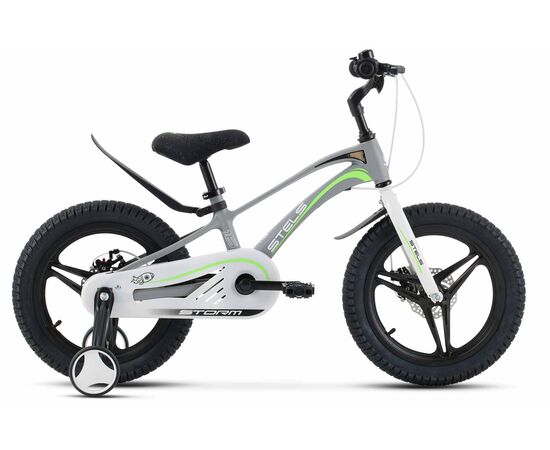 Детский велосипед Stels Storm MD 16" (серый), Цвет: серый, Размер рамы: 8,6"