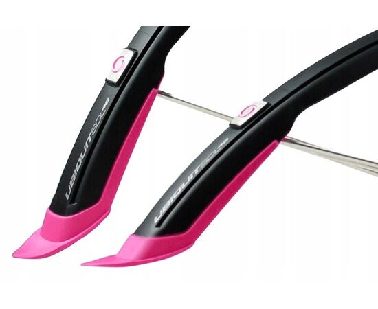 Щитки для велосипеда SIMPLA UBIQUIT 46 SDL (чёрный/розовый), Цвет: розовый, изображение 2