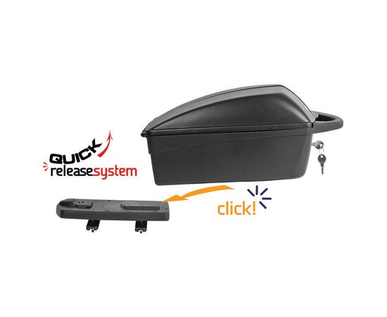 Бокс на багажник велосипеда Polisport 11 л (чёрный), изображение 4