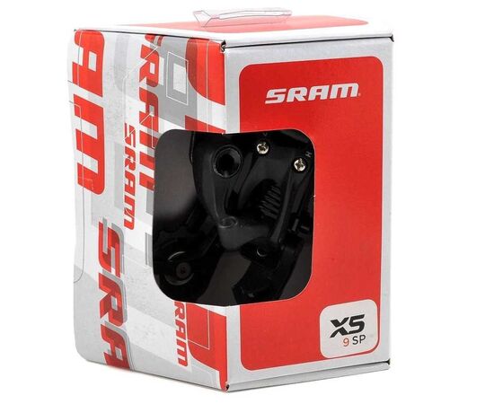 Переключатель задний Sram X5, Medium (средняя лапка), 9 скоростей (чёрный), изображение 4