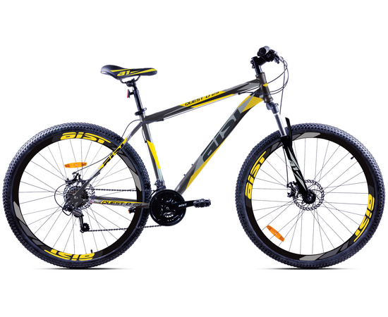 Велосипед AIST Quest Disc 29" (черно-желтый), Цвет: графитовый, Размер рамы: 17,5"