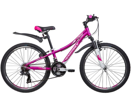 Велосипед Novatrack Katrina 21.V 24" (фиолетовый), Цвет: фиолетовый, Размер рамы: 10"