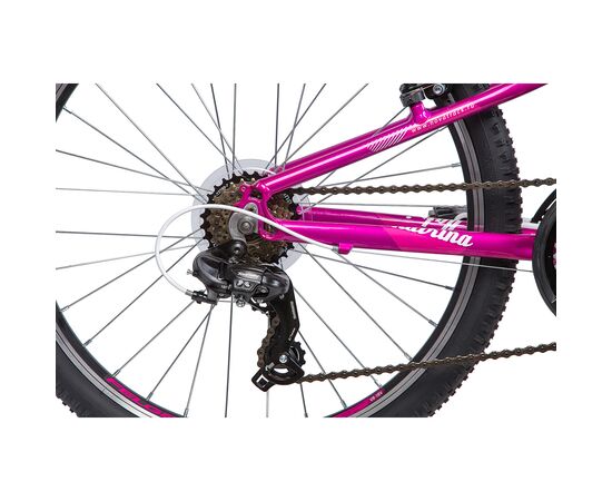 Велосипед Novatrack Katrina 21.V 24" (фиолетовый), Цвет: фиолетовый, Размер рамы: 12", изображение 5