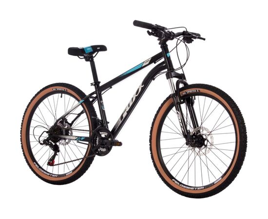 Велосипед Foxx Caiman 24" (чёрный), Цвет: черный, Размер рамы: 12", изображение 2