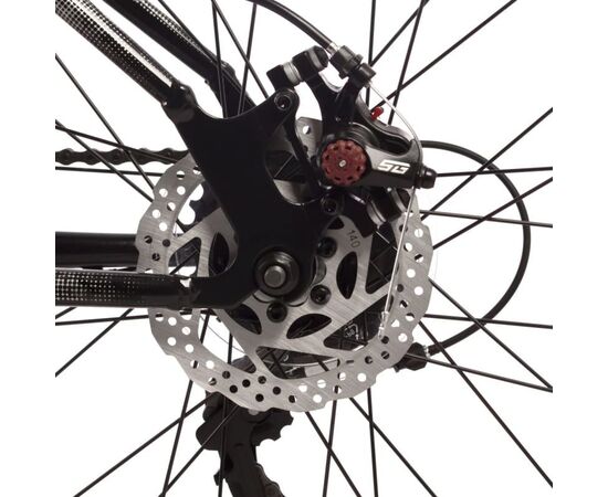 Велосипед Foxx Caiman 24" (чёрный), Цвет: черный, Размер рамы: 12", изображение 7